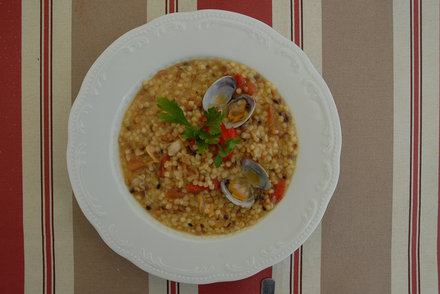Fregole with clams - Bertazzoni